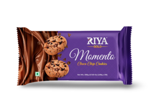 Riya Gold Momento Choco Chip Cookies 500g premium chocolate chip biscuits wholesale supplier UAE distributor exporter for supermarkets HORECA and African importers